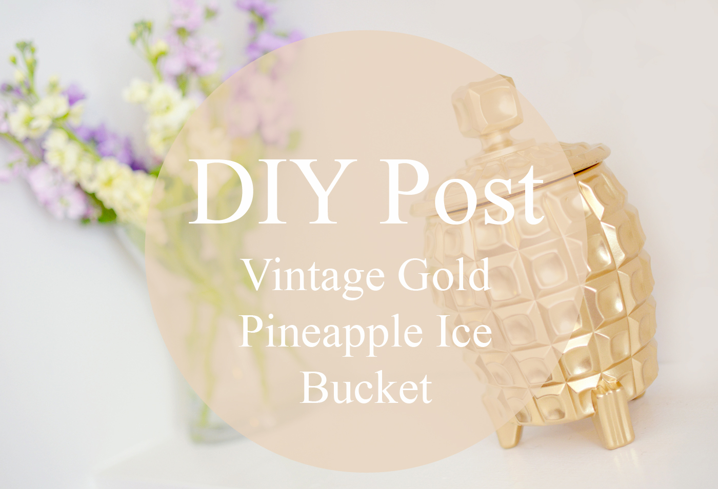 gold pineapple ice bucket