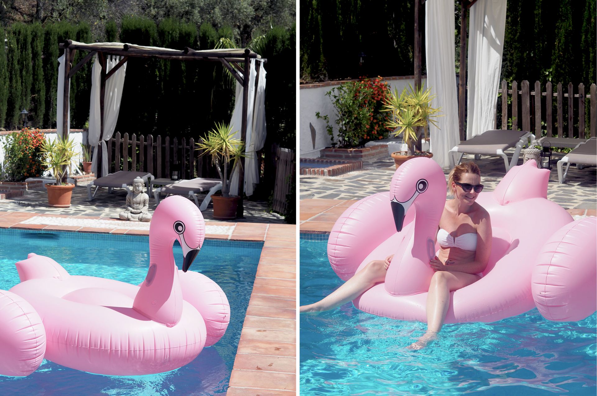inflatable flamingo 