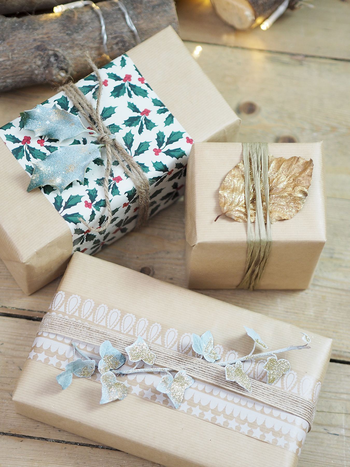 rustic gift wrapping 