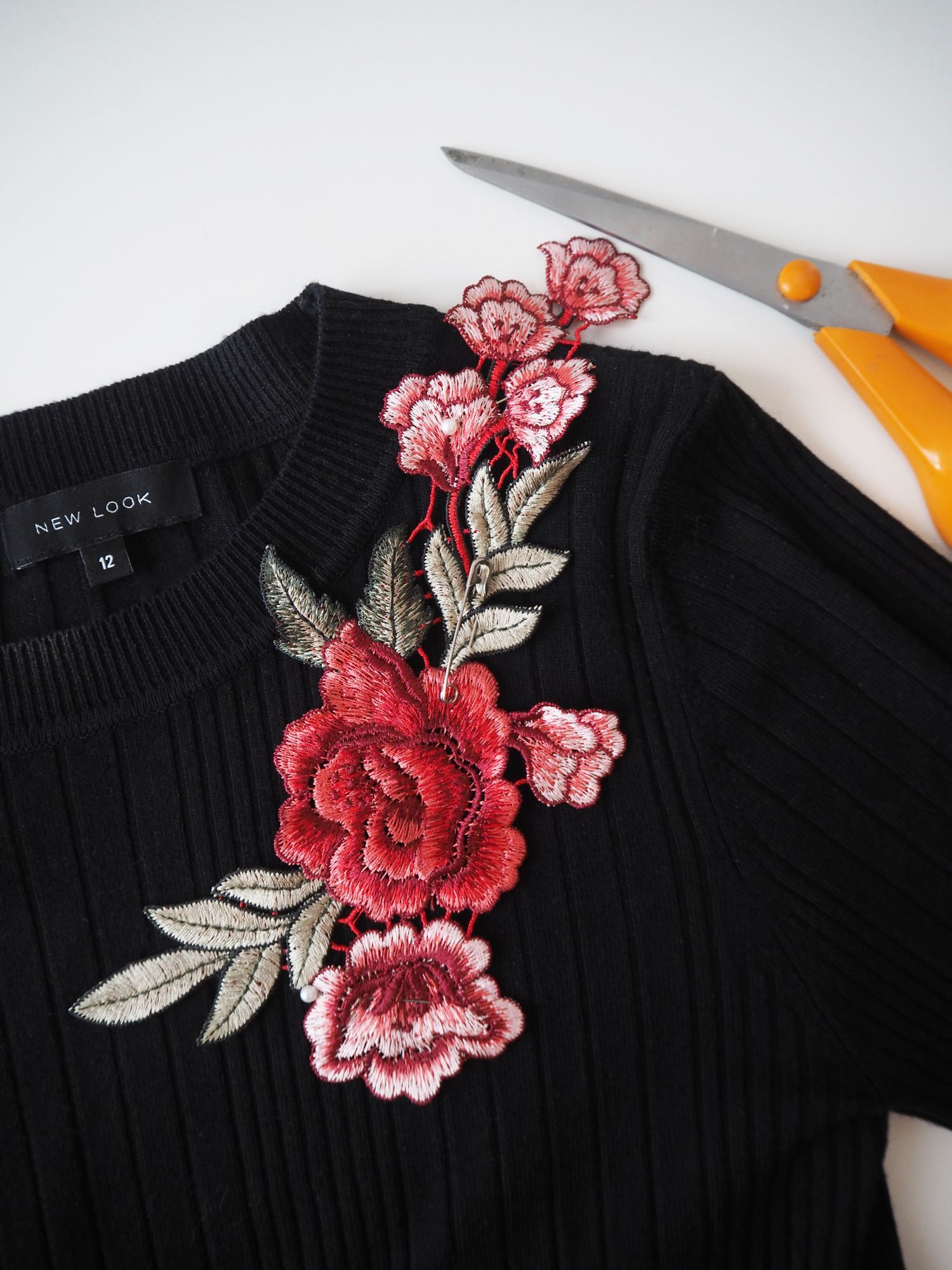 embroidered top DIY tutorial