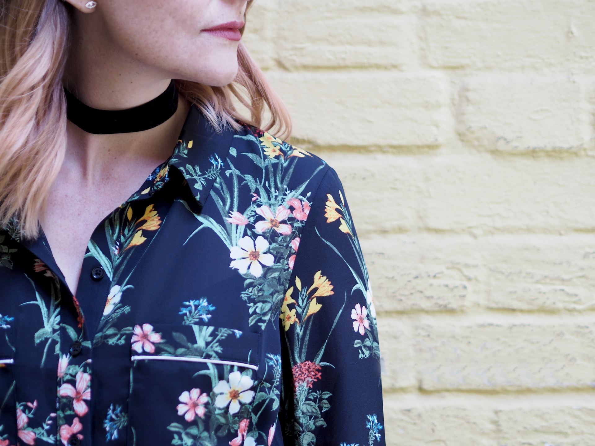 oasis floral shirt dress outfit