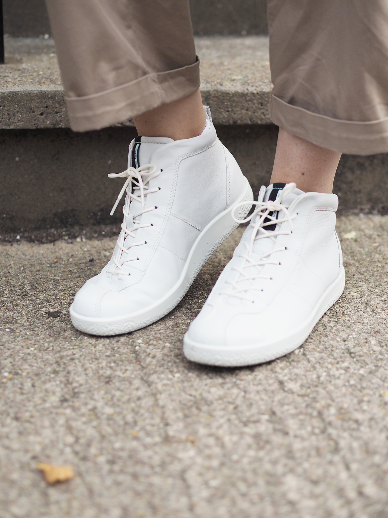 ECCO soft 1 trainers high tops white