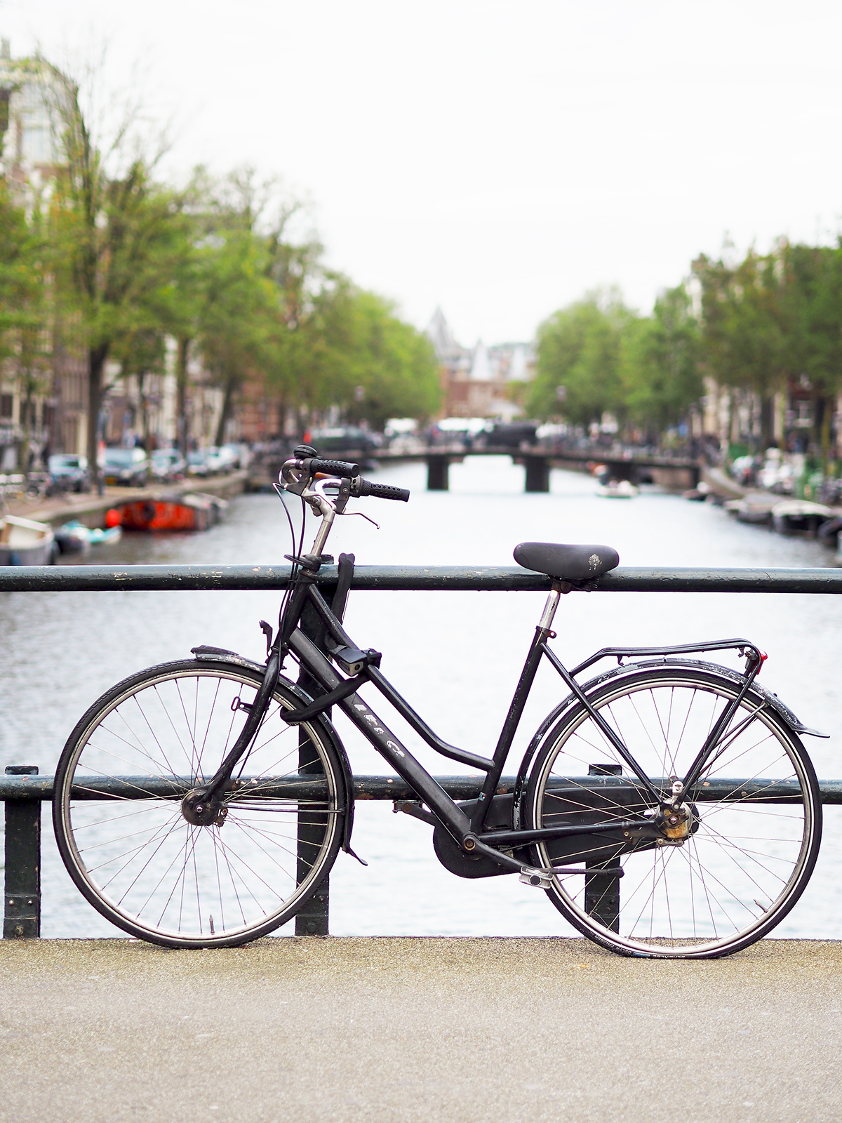 amsterdam bridge with bike