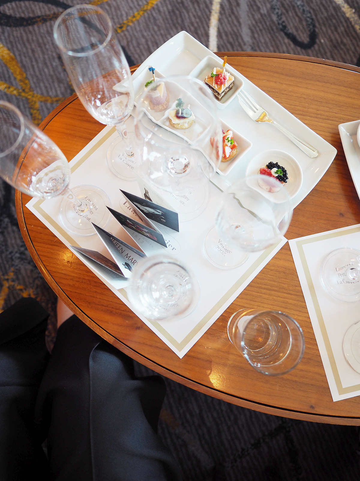 Cunard lauent perrier champagne masterclass