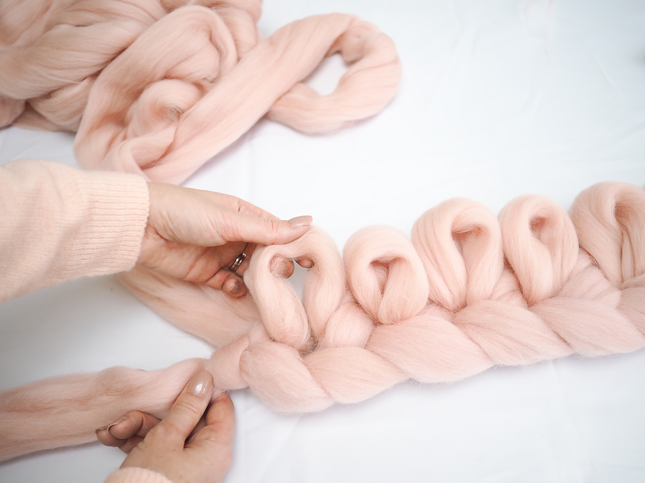 knit your own chunky blanket