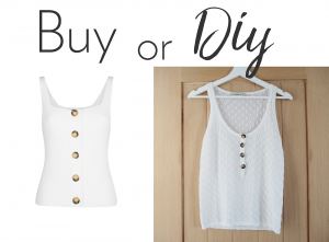 buy or diy tortoiseshell button vest top